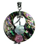 Pendant Flower On Donut 40mm