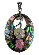 Pendant Flower On Oval Donut