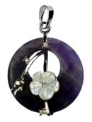 Pendant Flower On Donut 28mm