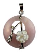 Pendant Flower On Donut 28mm