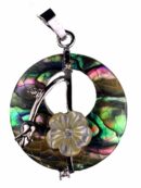 Pendant Flower On Donut 28mm