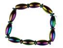 Bracelet Rainbow Magnetic Hematite Rice Shape