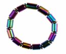 Bracelet Rainbow Magnetic Hematite Cylinder