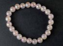 Bracelet Rose Quartz Aura Beads 8mm