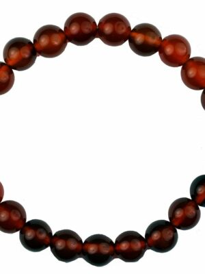 Bracelet Carnelian 8mm Bead