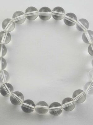 Bracelet Clear Quartz 8mm Bead