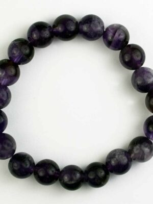 Bracelet Amethyst 10mm Beads
