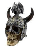 Skull With Viking Helmet