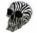 Skull Head With Zebra Print