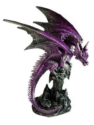 Dragon On Plinth Purple