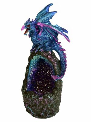 Dragon On Rock LED Blue