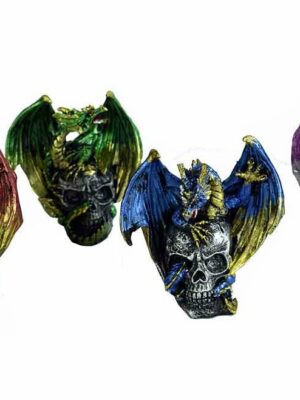 Dragon With Skull Set Of 4