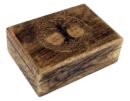 Box Wooden Carved Tree 7X5 Inch