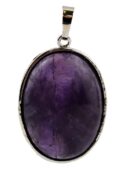 Pendant Egg Shape Caged Amethyst
