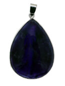 Pendant DropShape Caged Amethyst