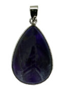 Pendant DropShape Caged Amethyst