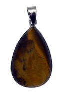 Pendant DropShape Caged Tiger Eye