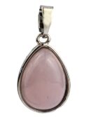 Pendant Rose Quartz Drop 13X18mm