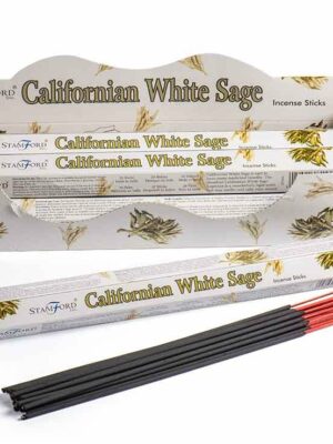 Incense Stick Stam Hex Califonia White Sage 6pcs