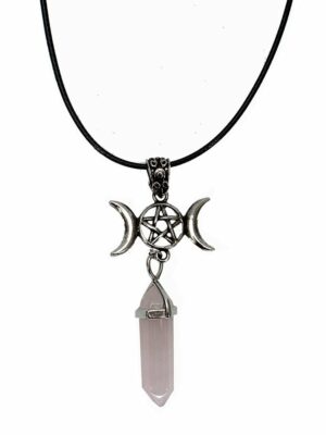 Necklace Wand Rose Q 3 Moon