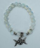 Bracelet 8mm Opalite Triple Moon
