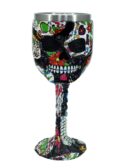 Goblet Skull Hearts Flowers