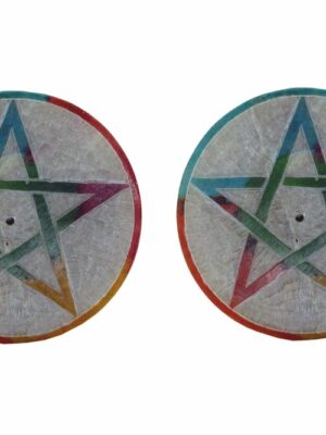 Soapstone Plate Pent 5" X2