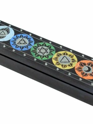 Soapstone Incense Box Chakra