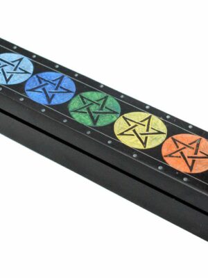 Soapstone Incense Box Pentagram