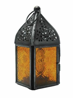 Lantern Candle Holder Yellow