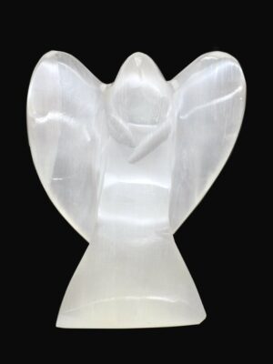 Selenite Angel Standing 10X8cm