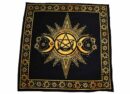 Altar Cloth Triple Moon Yellow 105X105cm