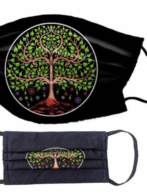 Mask Tree Of Life Black 2PCS