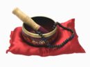Singing Bowl Buddha 11cm Red