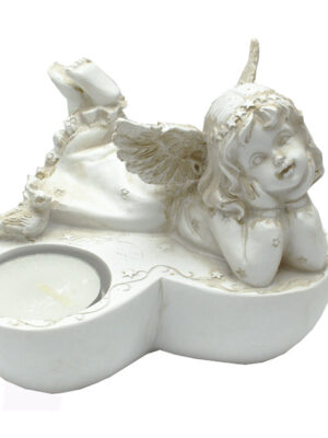 Angel Lying T-Light Holder