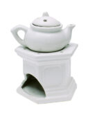 Oil Burner Ceramic Teapot 6.5"