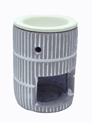 Oil Burner Ceramic Round Blue