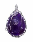 Pendant Drop Shape Fancy Amethyst