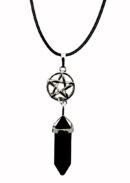 Necklace Fixed Wand Obsidian