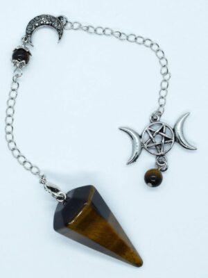Pendulum Triple Moon Tiger Eye
