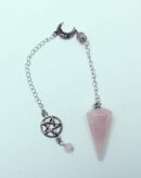 Pendulum Pentagram Rose Quartz