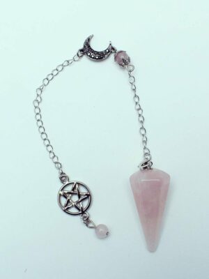 Pendulum Pentagram Rose Quartz