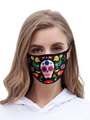 Mask Skull Colourful 2PCS