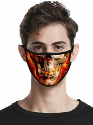 Mask Skull on Fire 2PCS