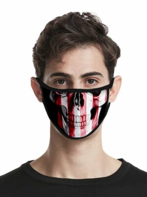 Mask Skull American Flag 2PCS