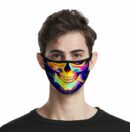 Mask Skull Smiling Colourful 2PCS
