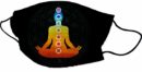 Mask Yoga Black Background 2PCS