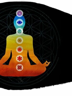 Mask Yoga Black Background 2PCS