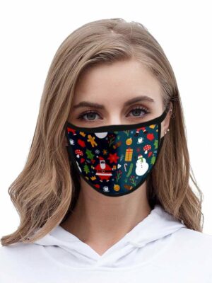 Mask Xmas Santa and Presents 2PCS