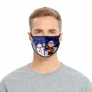 Mask Xmas Santa and Snowman 2PCS